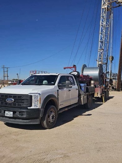 Permian Basin ESP Banding experts - truck in the oilfield