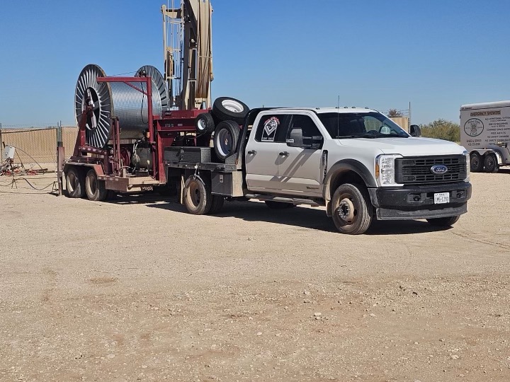 West TX ESP Laydown Services - Alpha ESP in the oilfield